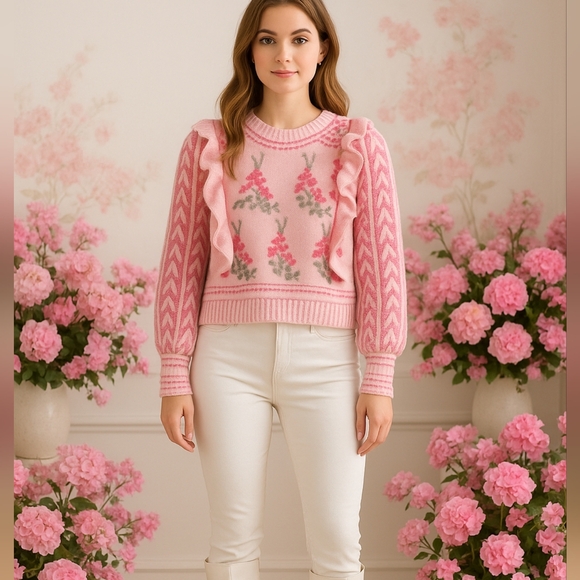 Pink Pullover Sweater Inspired by Loveshackfany - Picture 3 of 6